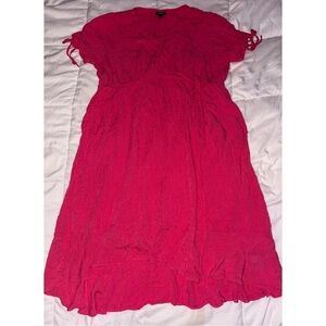 Torrid Vibrant Pink Midi Dress